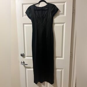 Vintage 1990s Nicole Miller Black Dress